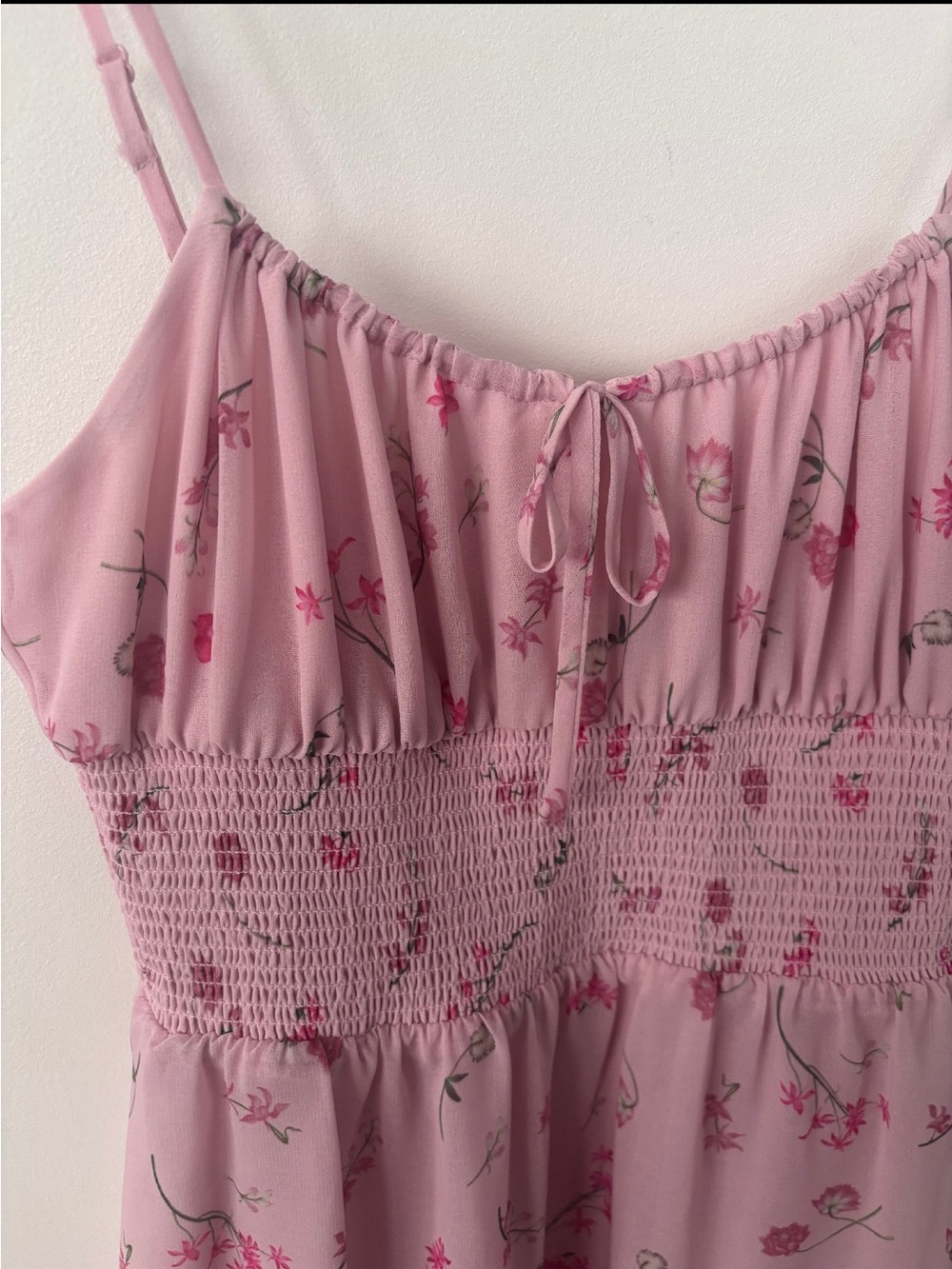 Wilfred Smocked Genoa Mini Dress in Spring Medley | Sz XS - Picture 3 of 3